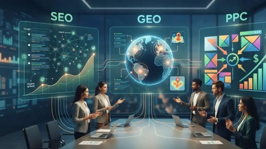 SEO vs GEO vs PPC: Which Growth Strategy Is Right for Your Business in 2026?