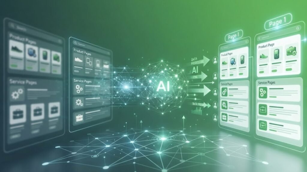 How Does Artificial Intelligence Transform Product and Service Page Visibility?